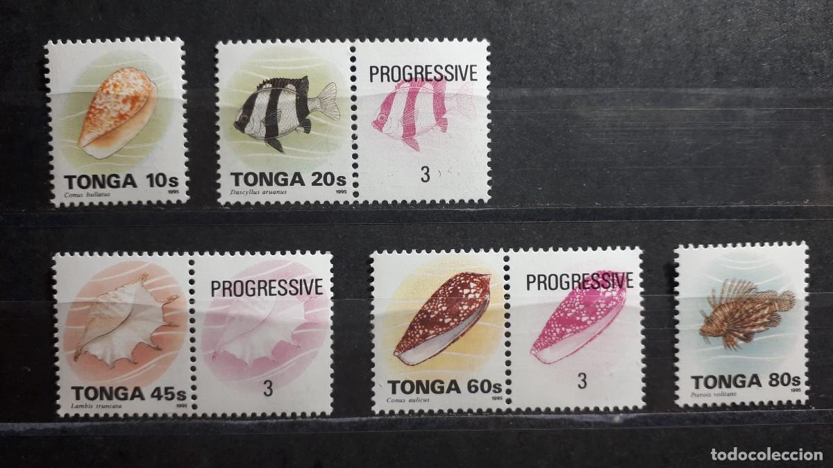 Sellos: TONGA. A&Ntilde;O 1993. **. YVERT 919/23