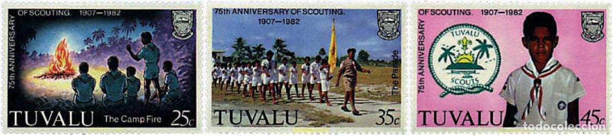 Sellos: 794063 MNH TUVALU 1982 75 ANIVERSARIO DEL ESCULTISMO