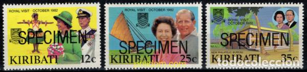 Sellos: 794107 MNH KIRIBATI 1982 VISITA REAL