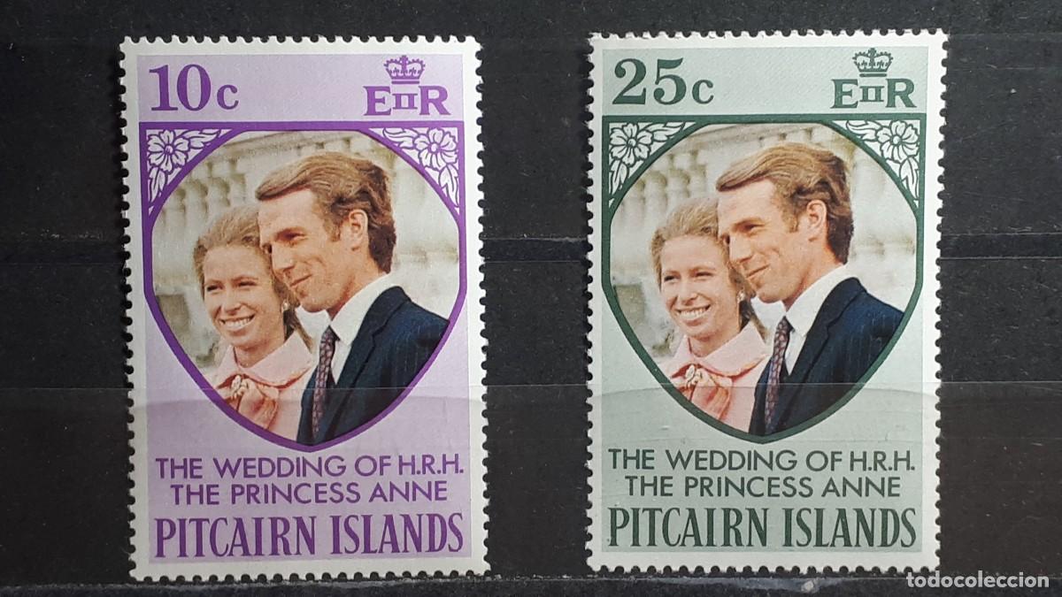 Sellos: PITCAIRN. A&Ntilde;O 1973. **. Yvert 133/4