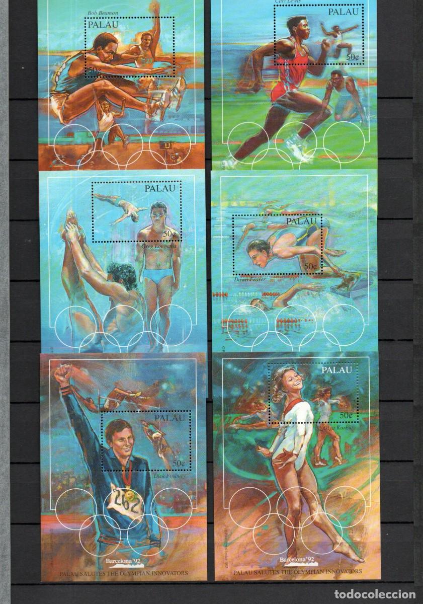Sellos: PALAU. JUEGOS OLIMPICOS BARCELONA 1992.