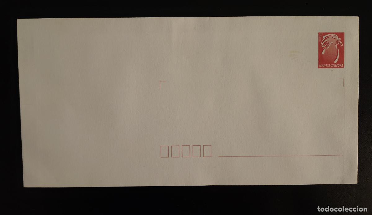 Sellos: Nueva Caledonia sobre postal completo Cagou rojo nuevo