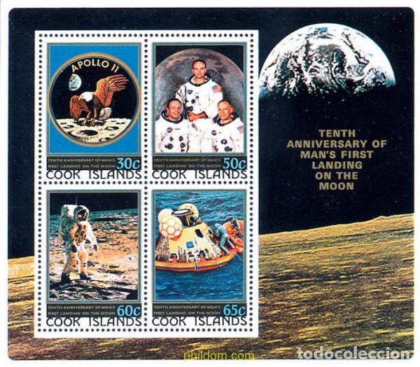 Sellos: 65646 MNH COOK Islas 1979 10 ANIVERSARIO DEL PRIMER HOMBRE EN LA LUNA