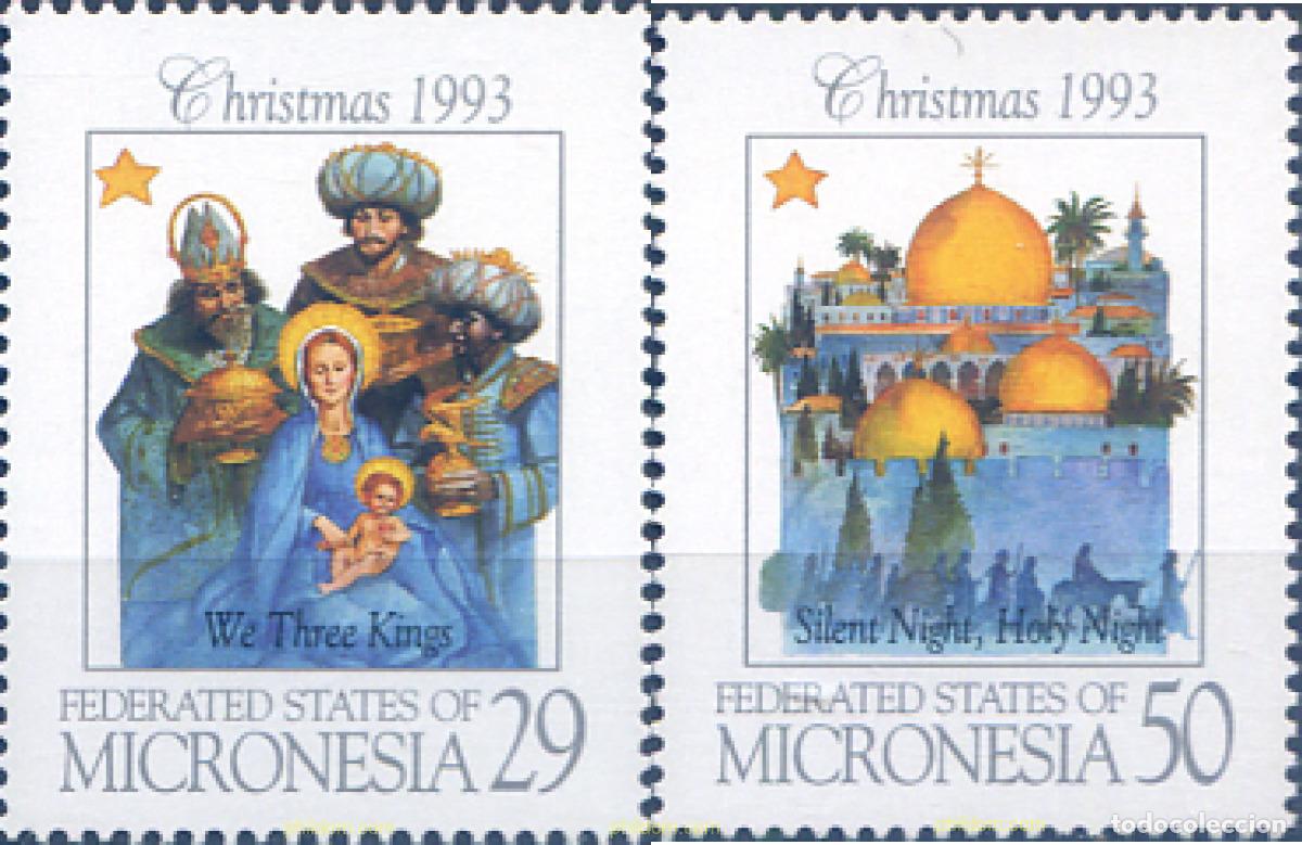 Sellos: 343955 MNH MICRONESIA 1993 NAVIDAD