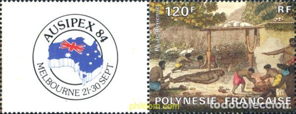 Sellos: 794450 MNH POLINESIA FRANCESA 1984 EXPOSICION FILATELICA INTERNACIONAL EN MELBOURNE