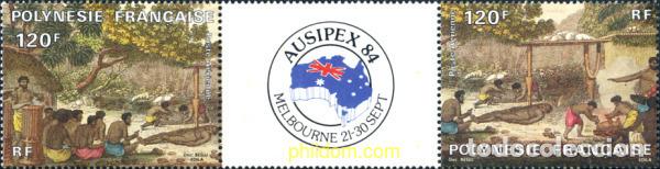 Sellos: 257192 MNH POLINESIA FRANCESA 1984 EXPOSICION FILATELICA INTERNACIONAL EN MELBOURNE