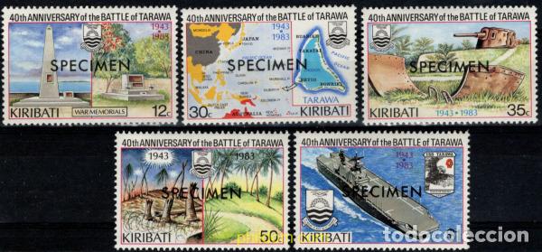 Sellos: 794532 MNH KIRIBATI 1983 40 ANIVERSARIO DE LA BATALLA DE TARAWA