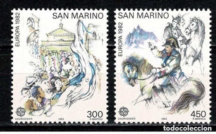 Sellos: San Marino 1982 Ivert 1055/6 *** Europa - Hechos Hist&oacute;ricos