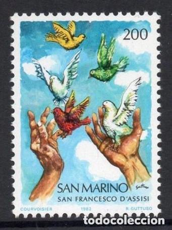Sellos: San Marino 1982 Ivert 1059 *** 800&ordm; Aniversario del Nacimiento de San Francisco de As&iacute;s
