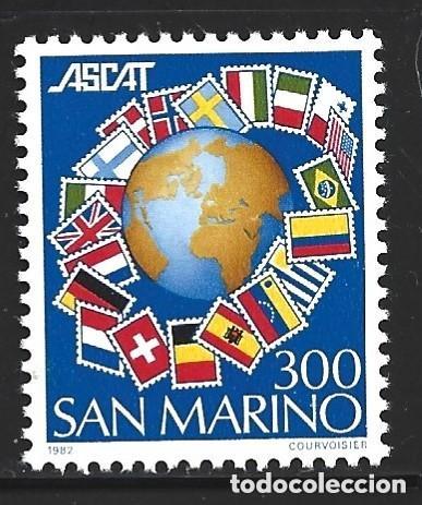 Sellos: San Marino 1982 Ivert 1061 *** 5&ordm; Aniv. Asociaci&oacute;n Internacional de Editores Cat&aacute;logos Filat&eacute;licos