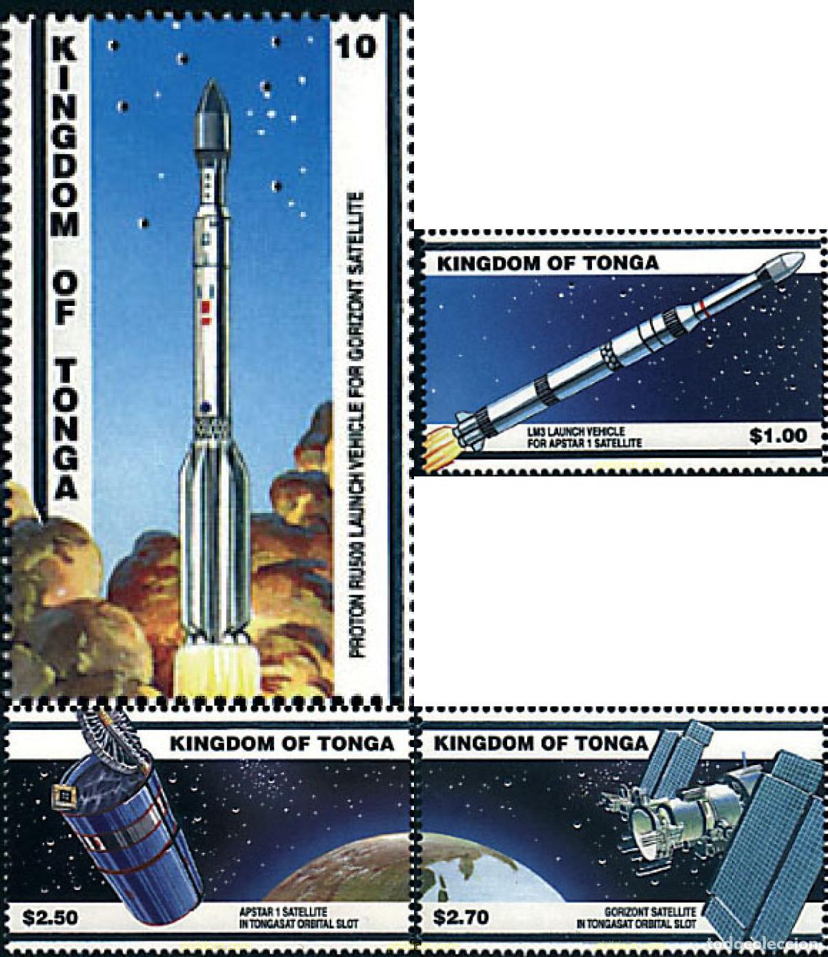 Sellos: 71395 MNH TONGA 2026 SATELITES GEOESTACIONARIOS