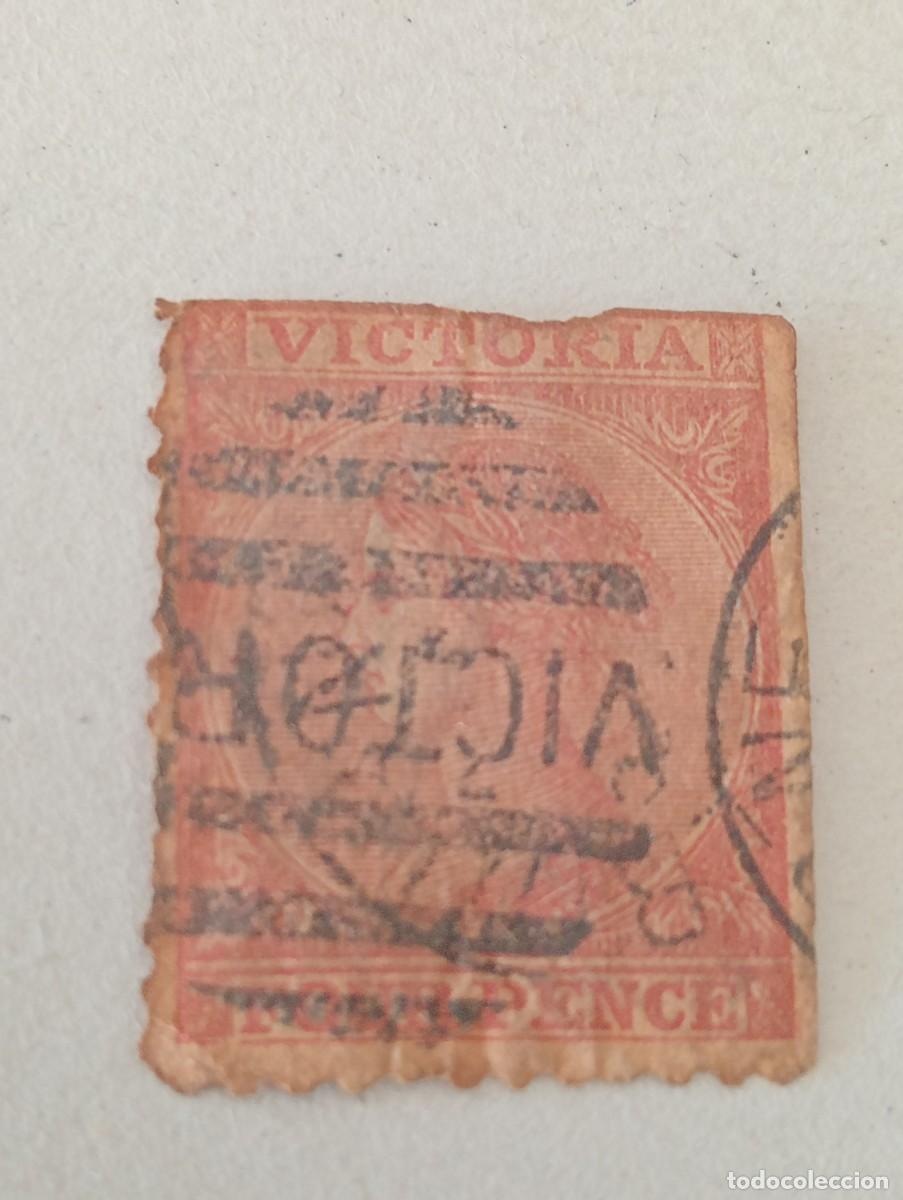 Sellos: SELLOS CLASICOS ANTIGUOS AUSTRALIA PAISES DESAPARECIDOS VITORIA A&Ntilde;O 1863 NUMERO 43