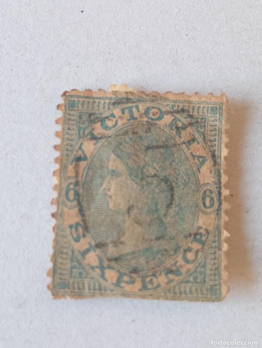 Sellos: SELLOS CLASICOS ANTIGUOS AUSTRALIA PAISES DESAPARECIDOS VITORIA A&Ntilde;O 1863 NUMERO 44