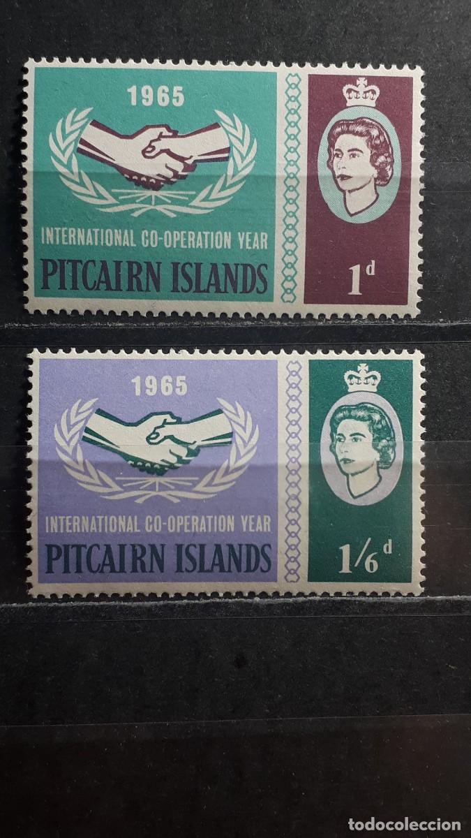 Sellos: PITCAIRN. A&Ntilde;O 1965. **. YVERT 53/4