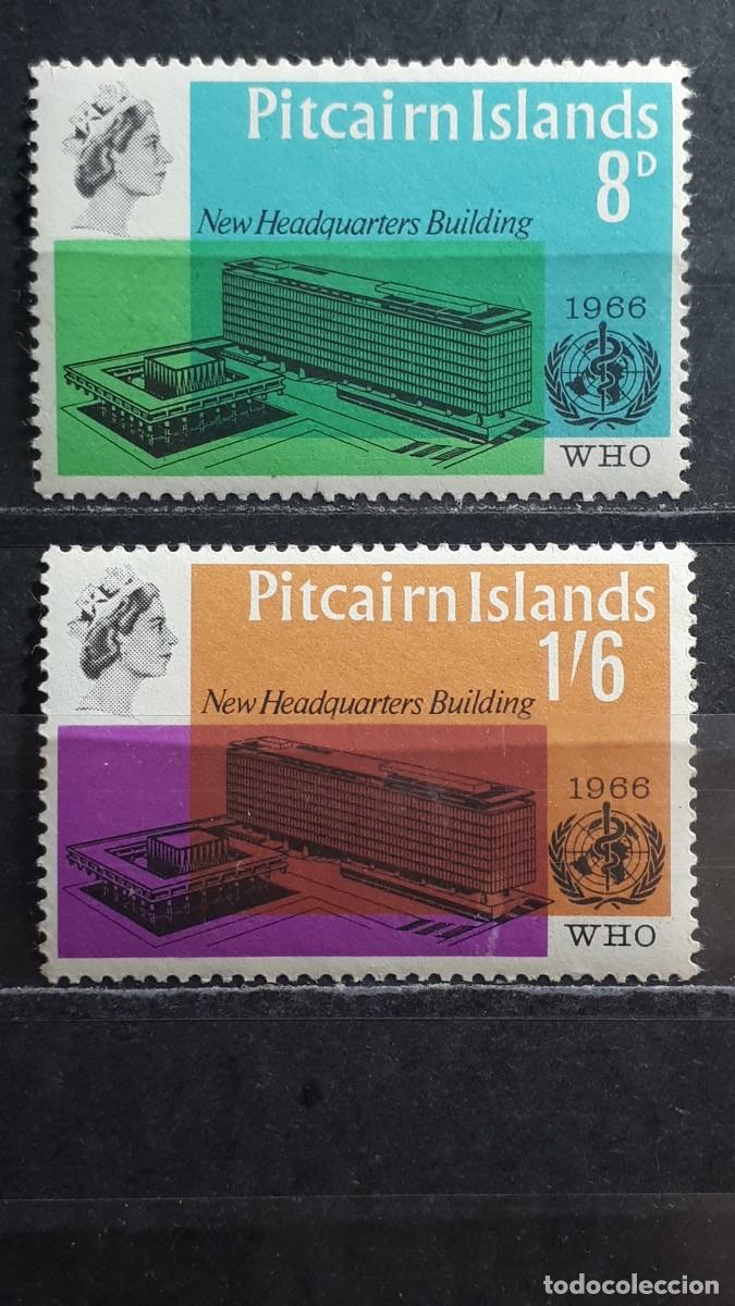 Sellos: PITCAIRN. A&Ntilde;O 1966. **. YVERT 61/2