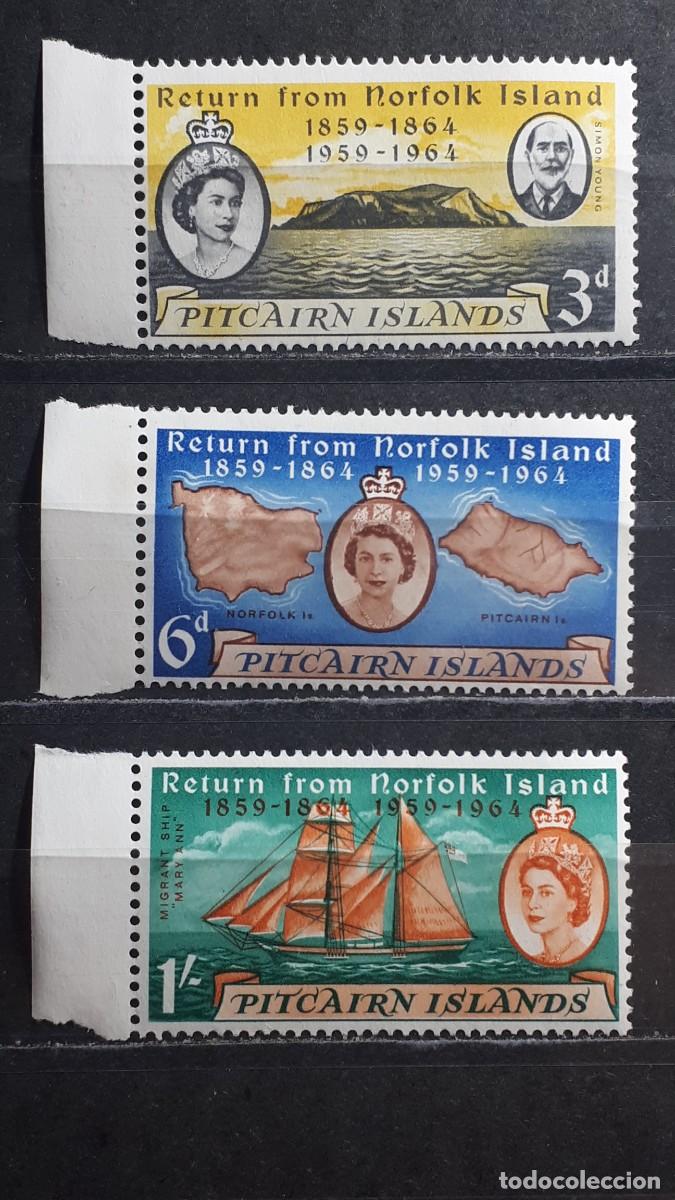 Sellos: PITCAIRN. A&Ntilde;O 1961. **. YVERT 32/4 - Foto 1