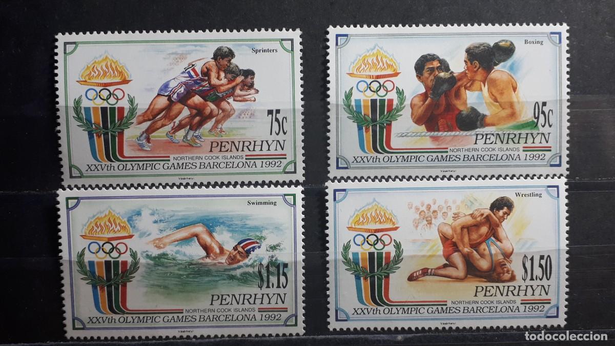 Sellos: PENRHYN. A&Ntilde;O 1992. **. YVERT 376/9