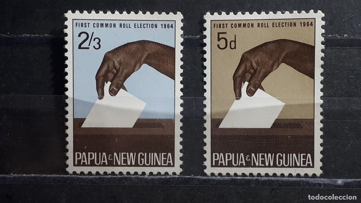 Sellos: PAPUA. NUEVA GUINEA. A&Ntilde;O 1964. **. YVERT 56/7