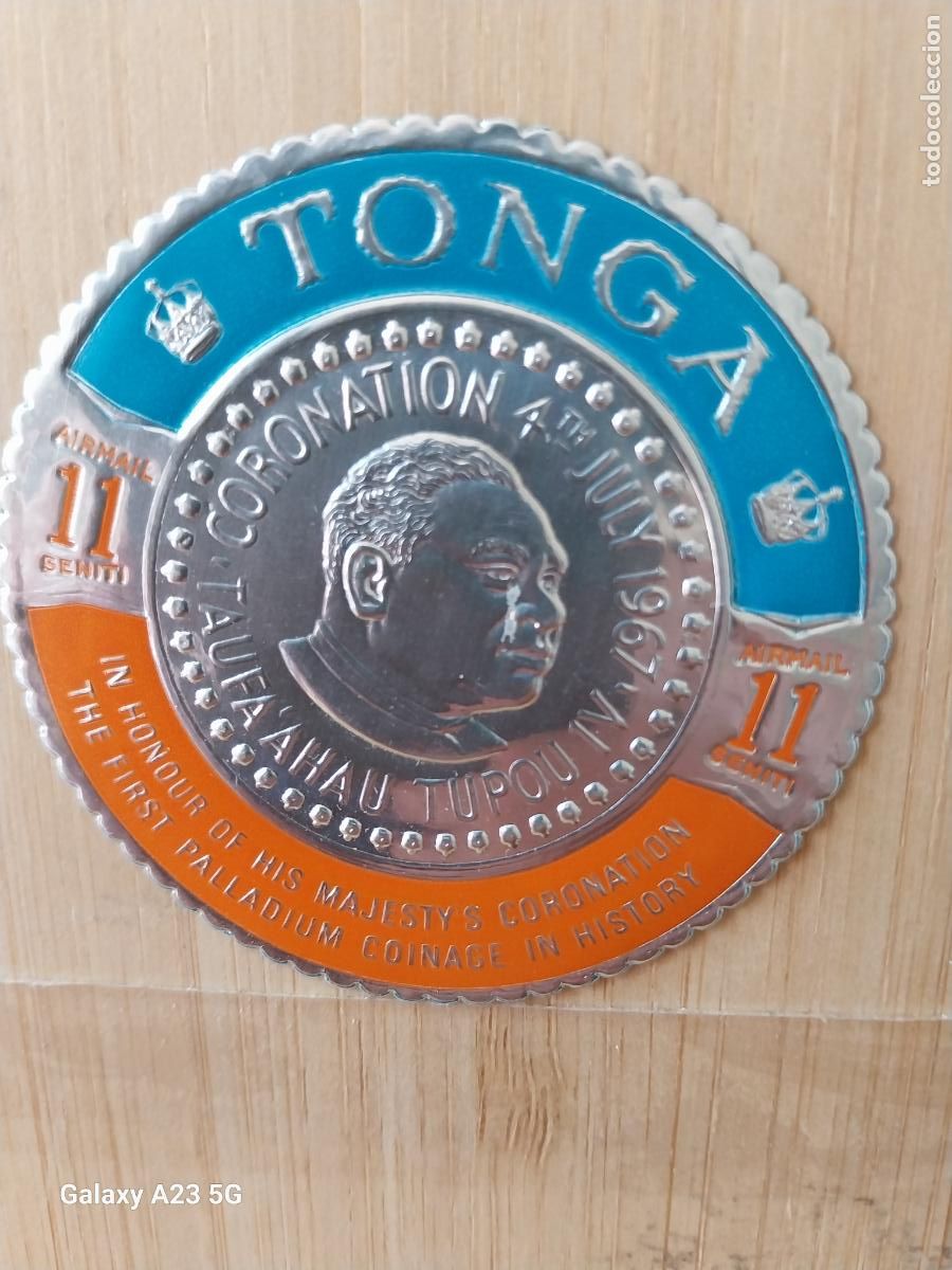 Sellos: TONGA SELLO 11 SENITI A&Ntilde;O 1967 CORONACION TAUFA &acute;AHAU TUPOU IV SIN USAR