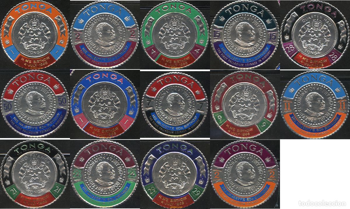 Selos: 212879 MNH TONGA 1968 50 ANIVERSARIO DEL REY TUPOU IV