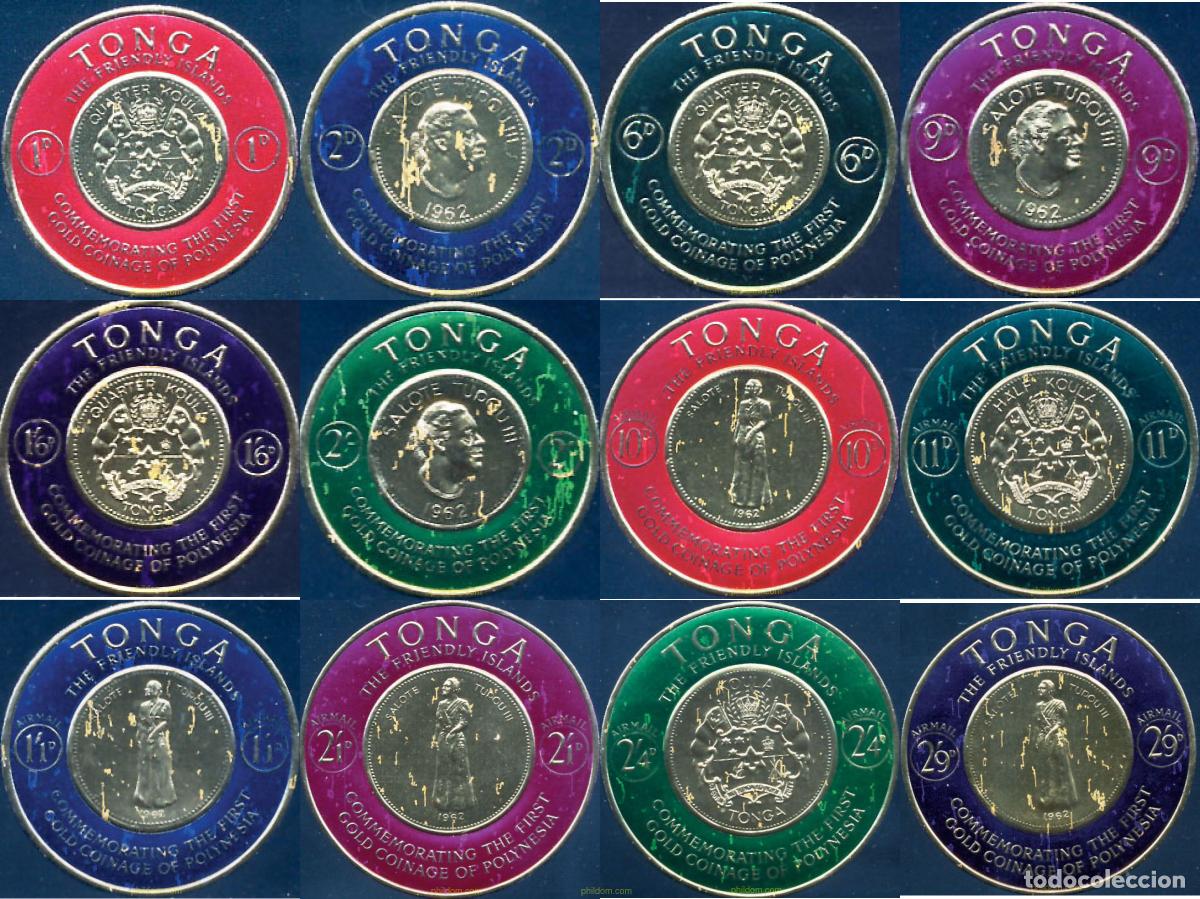 Selos: 171273 MNH TONGA 1963 CONMEMORACION DE LAS PRIMERAS MONEDAS DE ORO DE POLINESIA