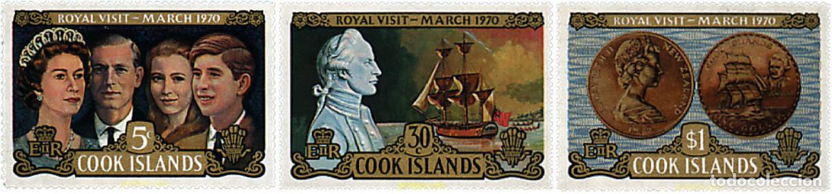 Sellos: 65532 MNH COOK Islas 1970 VISITA DE LA FAMILIA REAL DE INGLATERRA