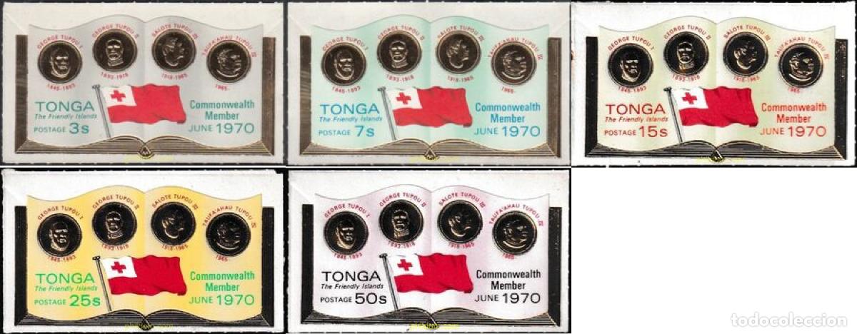 Sellos: 795191 MNH TONGA 1970 INDEPENDENCIA DE LAS ISLAS Y MIEMBRO DE LA COMMONWEALTH