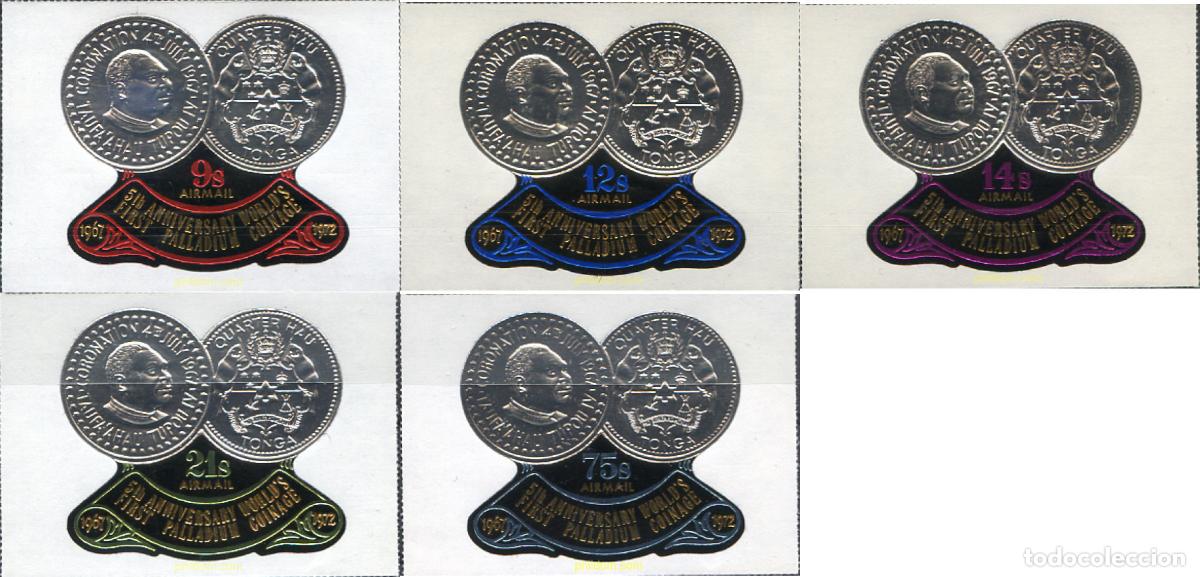 Sellos: 795192 MNH TONGA 1972 5 ANIVERSARIO DE LA CORONACION
