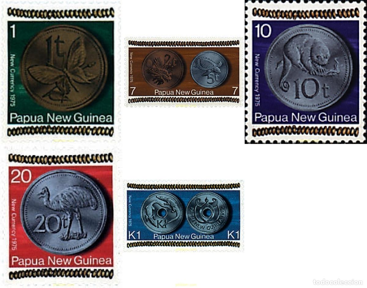 Sellos: 76766 MNH PAPUA NUEVA GUINEA 1975 MONEDAS