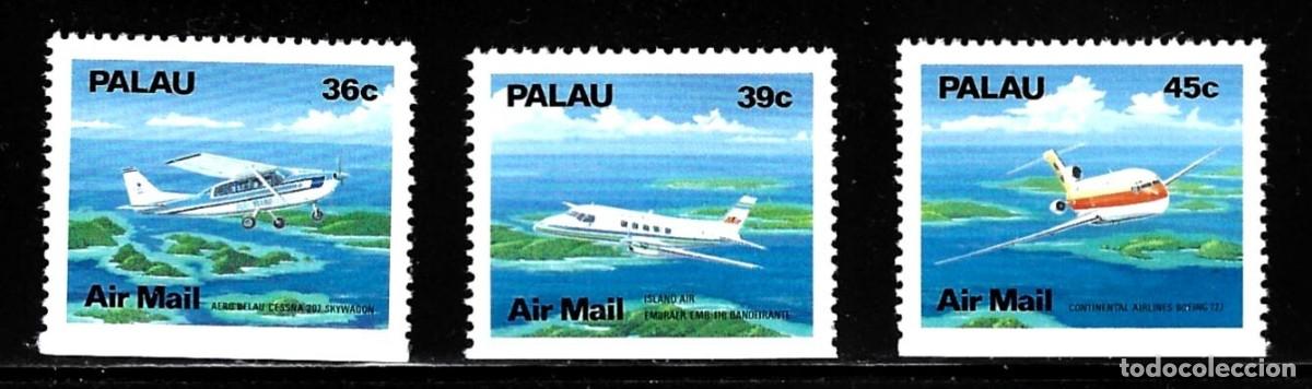 Sellos: PALAU 1989 SERIE 3 STAMPS MNH AVIONES PLANES BOEING 727 AVIONS AVIACION AVIATION FLUGZEUGE AEREI