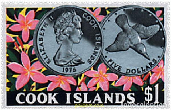Sellos: 82726 MNH COOK Islas 1976 DIA DE LA CONSERVACION DE LA NATURALEZA