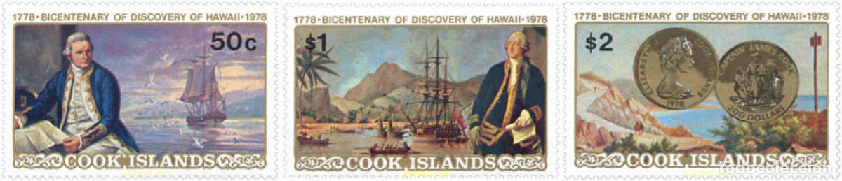 Sellos: 65598 MNH COOK Islas 1978 BICENTENARIO DEL DESCUBRIMIENTO DE LAS ISLAS HAWAI