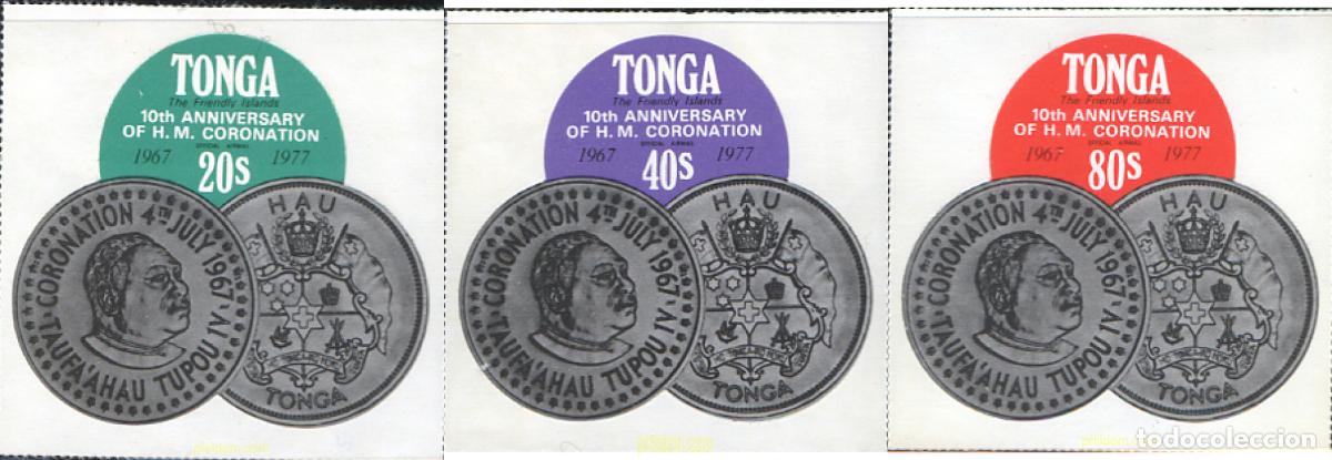 Sellos: 212842 MNH TONGA 1977 10 ANIVERSARIO DE LA CORONACION DE SU MAJESTAD REY TAUFA'AHAU IV