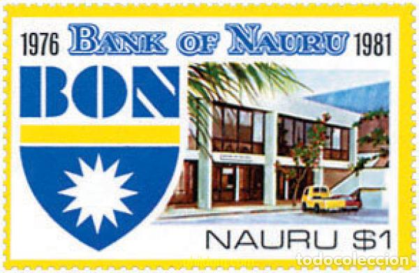 Sellos: 49065 MNH NAURU 1981 5 ANIVERSARIO DE LA BANCA DE NAURU