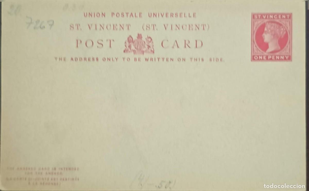 Sellos: MI) 1893, ST. VINCENT, BRITISH COLONY POSTAL STATIONERY FROM THE QUEEN VICTORIA ERA, FEATURING THE T