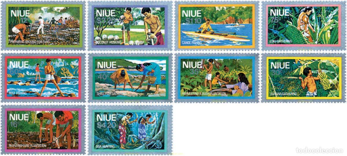 Sellos: 56497 MNH NIUE 1978 ACTIVIDADES AGRICOLAS Y PESCA