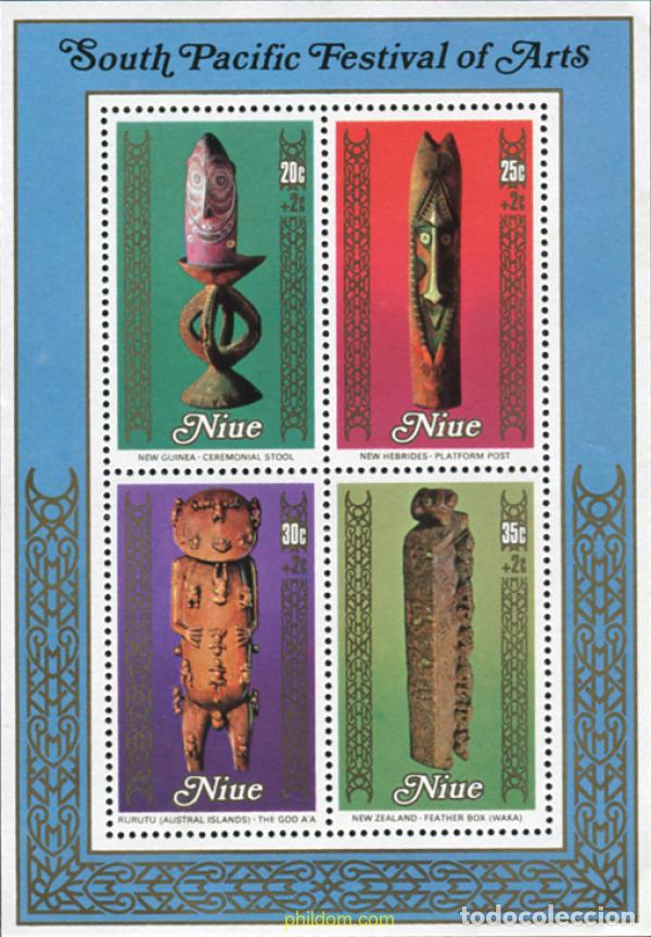 Sellos: 17929 MNH NIUE 1980 3 FESTIVAL DE ARTE DEL PACIFICO SUR