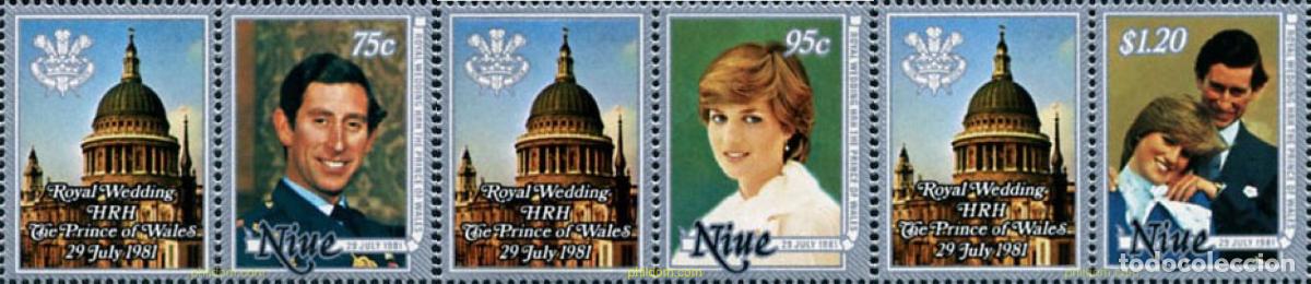 Sellos: 795727 MNH NIUE 1981 BODA DEL PRINCIPE CARLOS Y LADY DIANA SPENCER