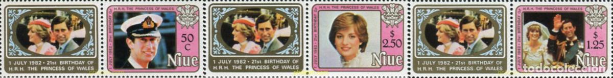 Sellos: 795748 MNH NIUE 1982 21 CUMPLEA&Ntilde;OS DE LA PRINCESA DIANA DE GALES