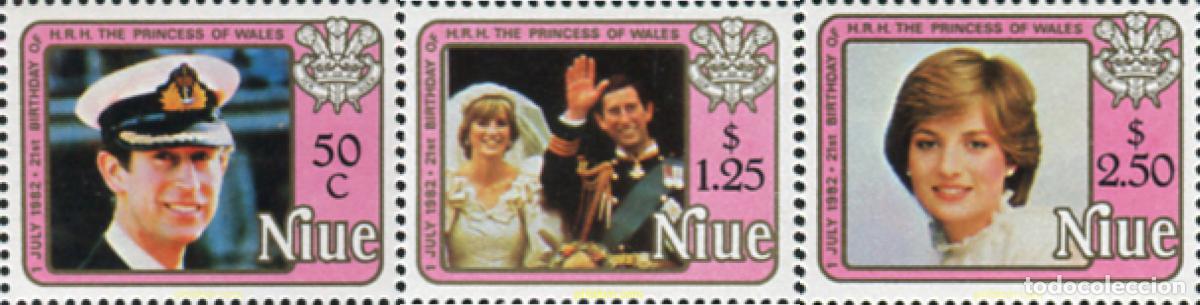Sellos: 56378 MNH NIUE 1982 21 CUMPLEA&Ntilde;OS DE LA PRINCESA DIANA DE GALES