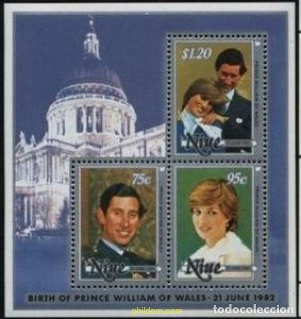 Sellos: 73533 MNH NIUE 1982 NACIMIENTO DEL PRINCIPE GUILLERMO