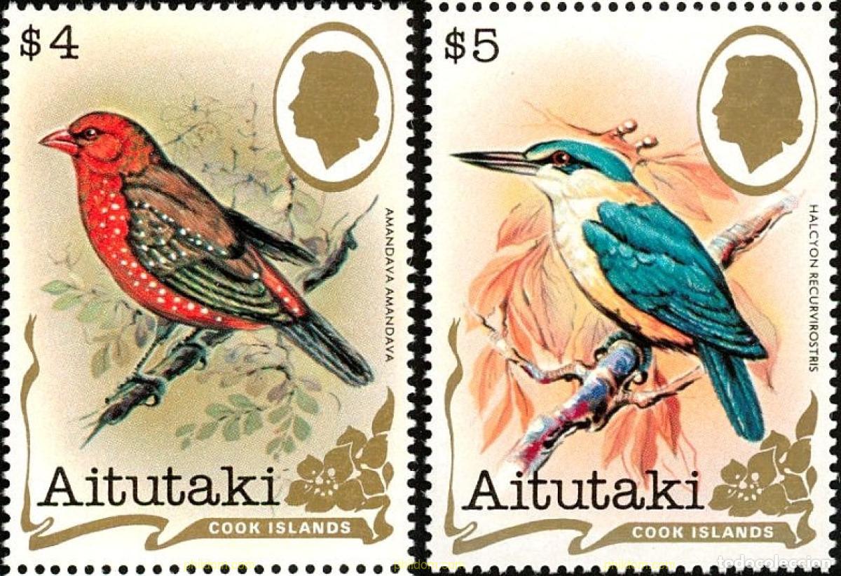 Sellos: 752376 MNH AITUTAKI 1982 PAJAROS DEL PACIFICO