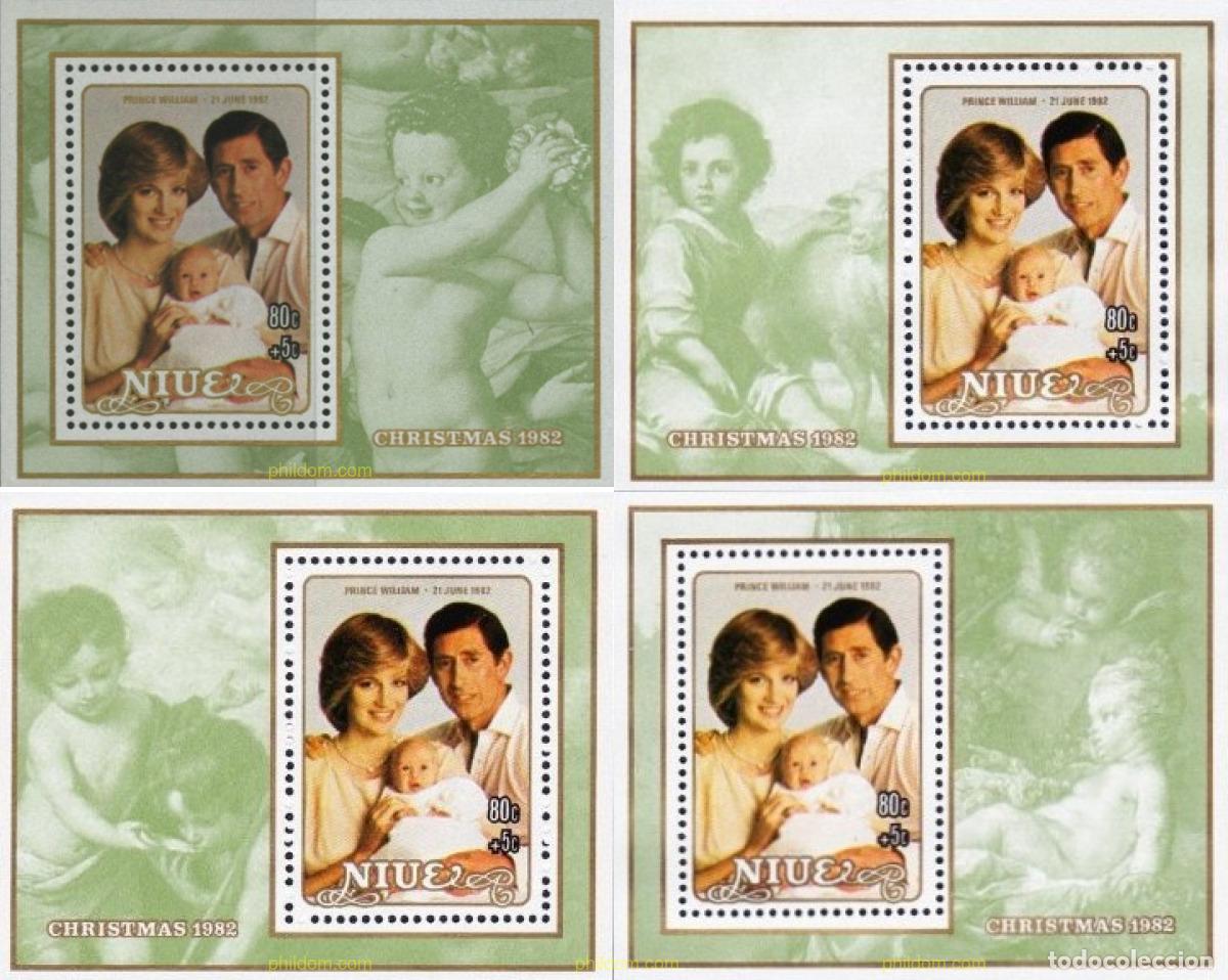 Sellos: 56591 MNH NIUE 1982 NAVIDAD Y NACIMIENTO DEL PRINCIPE WILLIAM