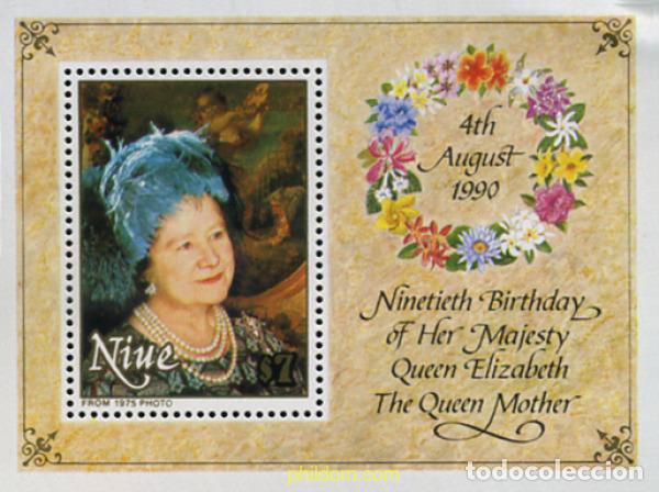 Sellos: 348156 MNH NIUE 1990 REINA MADRE