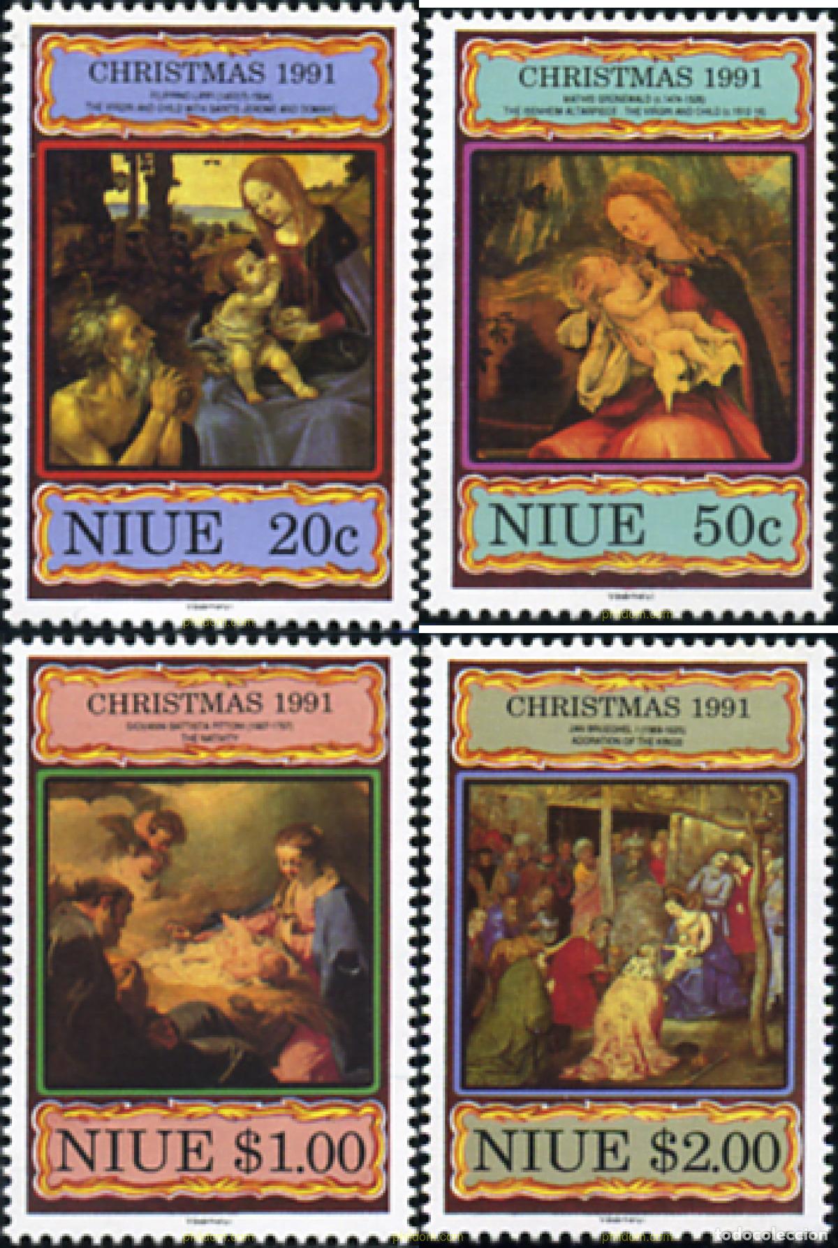 Sellos: 348162 MNH NIUE 1991 NAVIDAD