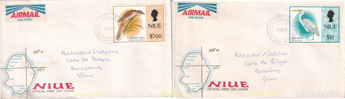 Sellos: 741122 USED NIUE 1993 AVES