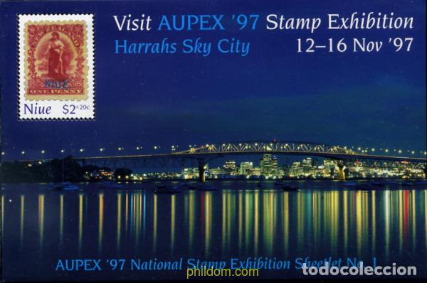 Sellos: 348192 MNH NIUE 1997 EXPOSICION FILATELICA - AUPEX-97