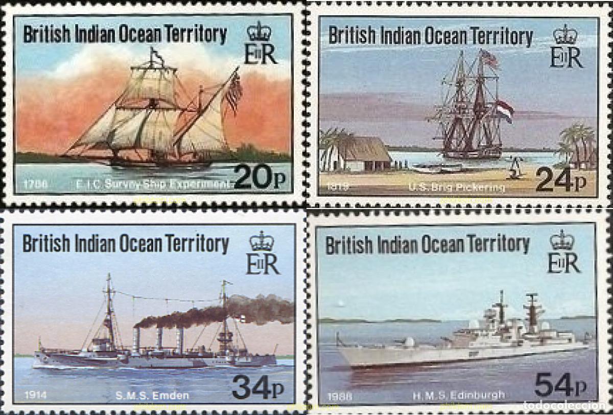 Sellos: 251759 MNH OCEANO INDICO BRITANICO 1991 BARCOS