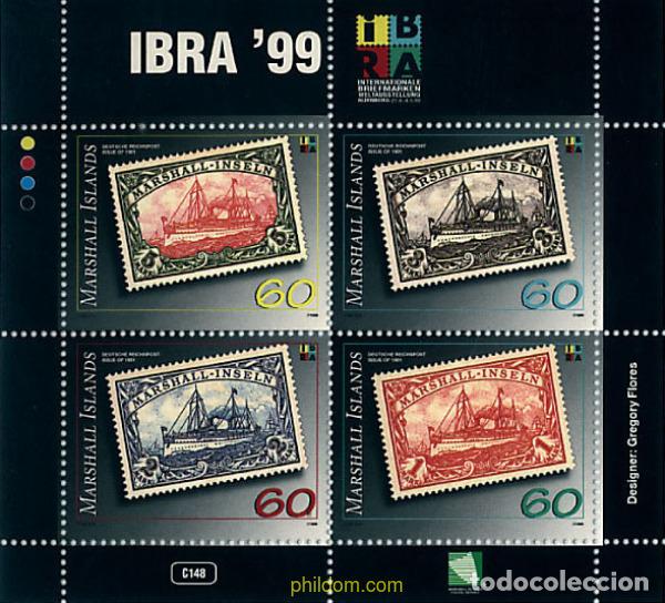 Sellos: 66269 MNH MARSHALL Islas 1999 IBRA 99. EXPOSICION FILATELICA INTERNACIONAL
