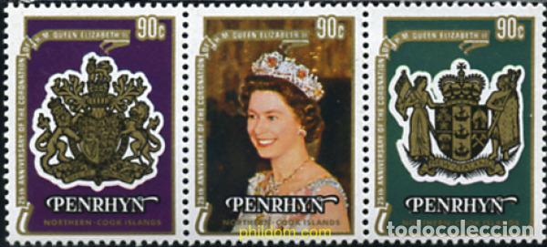 Timbres: 351056 MNH PENRHYN 1978 25 ANIVERSARIO DE LA CORONACION DE ISABEL II